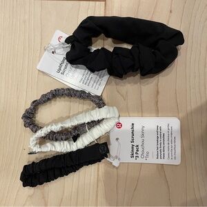 Lululemon skinny and regular scrunchies NEW